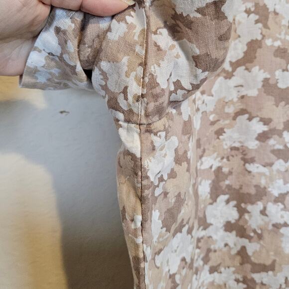 Orvis 100% Linen Popover Top Blouse Women's X-Large Casual Boho Chic Neutral - Picture 6 of 9